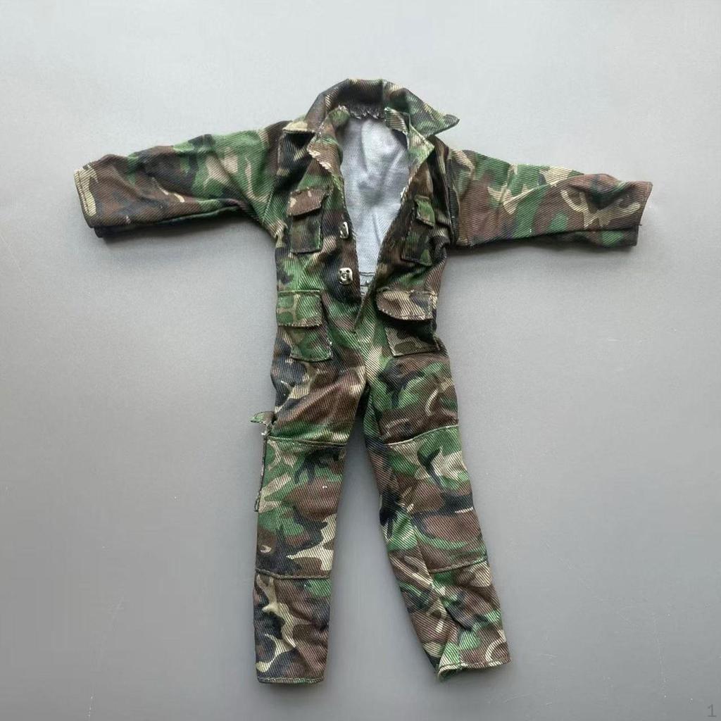 1/6 Фигурка Одежда Кукла Комбинезон Мужчины, Мода, Мини, Одевание Униформа Миниатюра