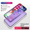iPhone 15 Pro Purple Light Screen Protector, Anti-Blue Light Tempered Glass for Apple 12/13/14/Pro with Black Edges.