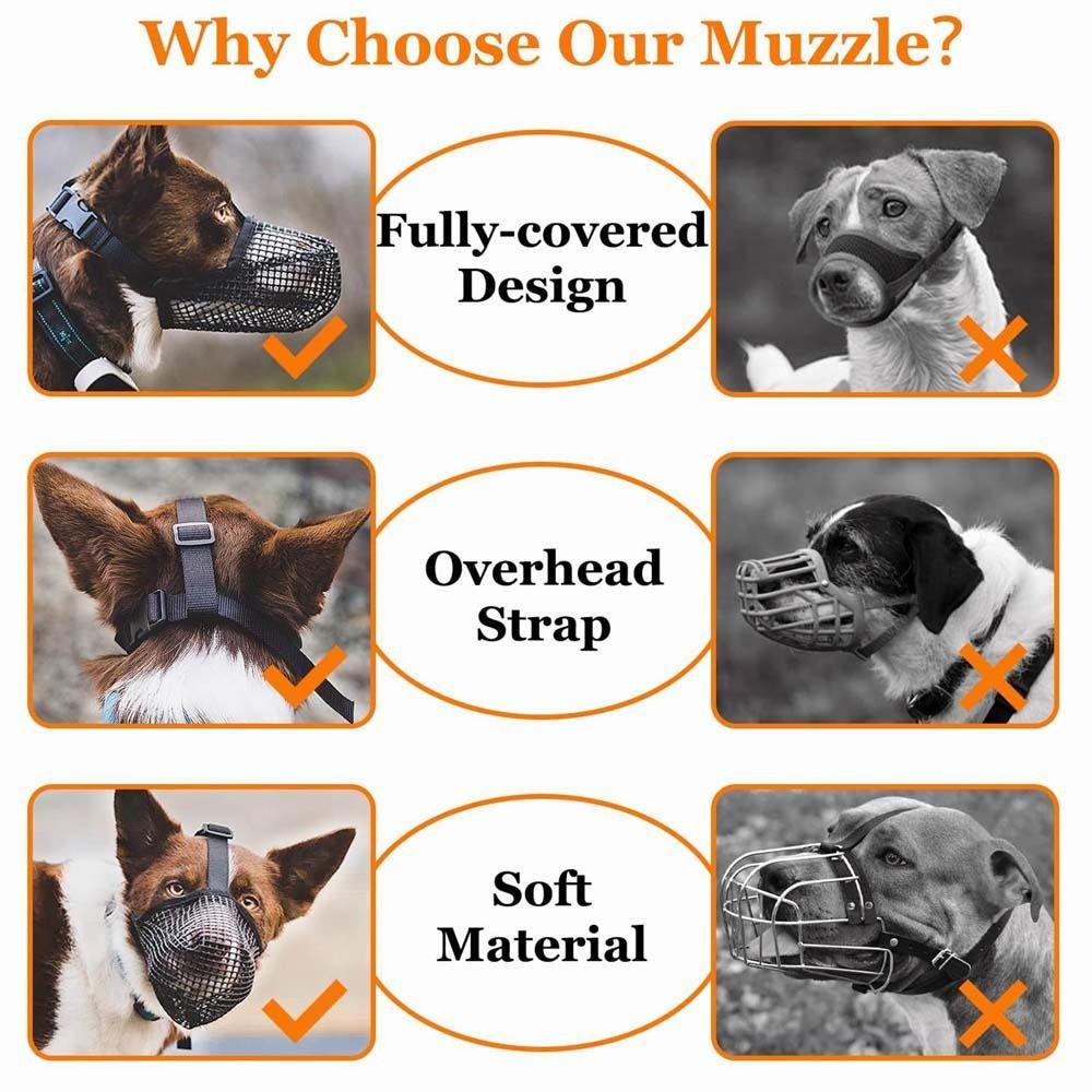 Товары для животных Сетка для защиты от укусов собак Намордник для защиты рта домашних животных Маска для защиты рта собак Товары для профилактики укусов собак
