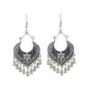 Модные Boho Винтажные Длинные Серьги-подвески с Кисточками Для Женщин Богемные Эмалированные Цветок Сердце Украшения Модные Серьги Bijoux