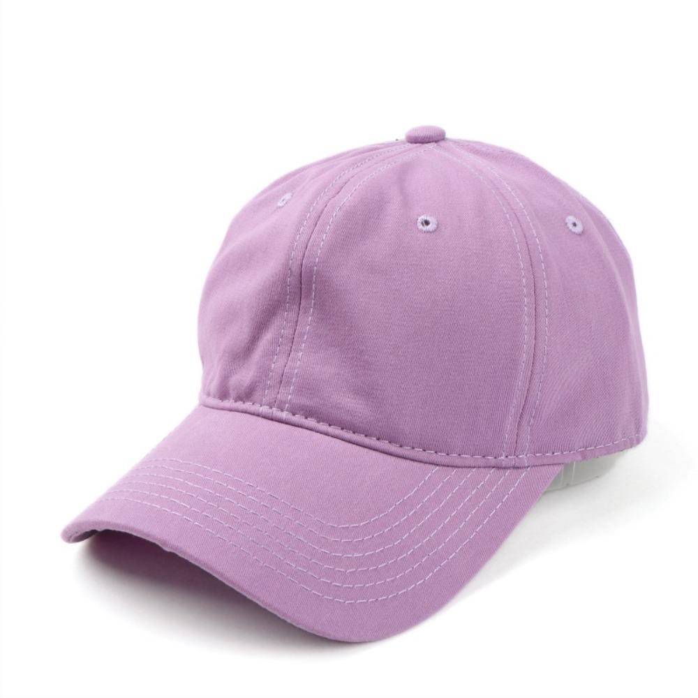 Simple Plain Baseball Cap Korean Sports Sunshade Hat Camping Hat Unisex Solid Color Cap Outdoor