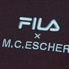 Fila X M.C. ESCHER Heritage Series Minimalist Pullover Fashion Knit Short Sleeve T-Shirt Men Tops F11M538129F-WI