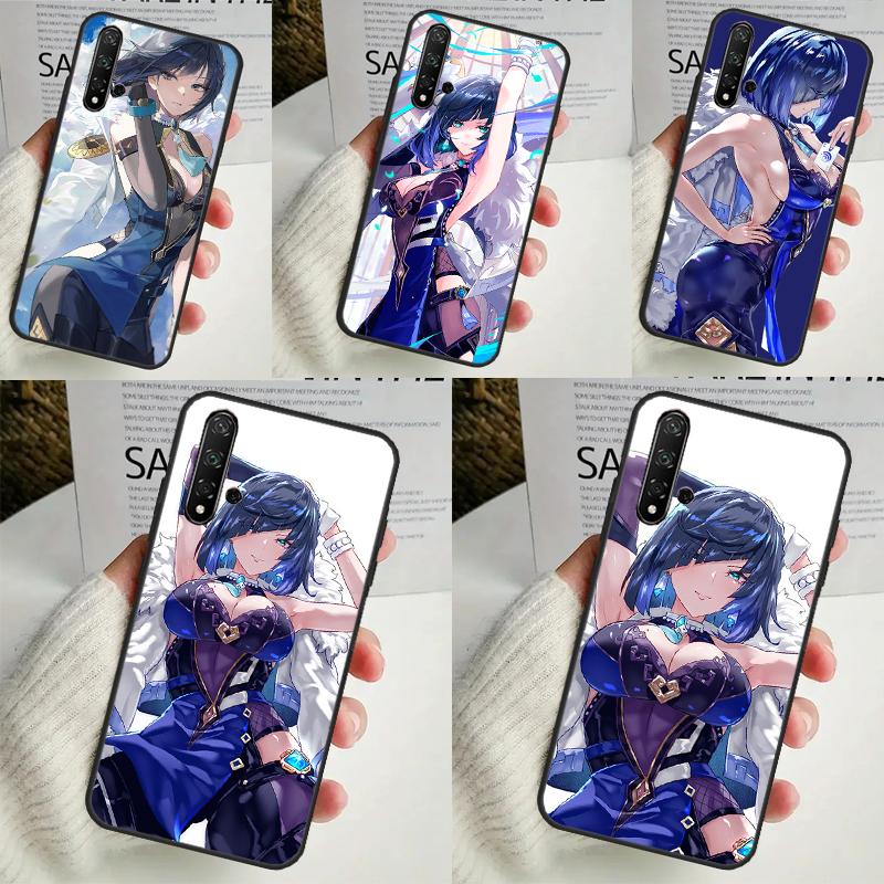 Genshin Impact Yelan Funda For Huawei Nova Y91 Y90 Y70 Y60 Y61 9 10 SE 11i 8i 7i 3i 5T P30 P40 Lite P60 Pro Case