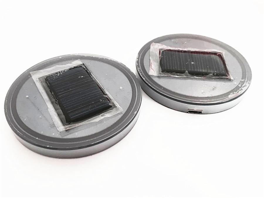 Пара 68 мм Круглых Солнечная+USB Зарядка Автомобильный Подстаканник Дно 7 Цветов RGB Светодиодная Подсветка