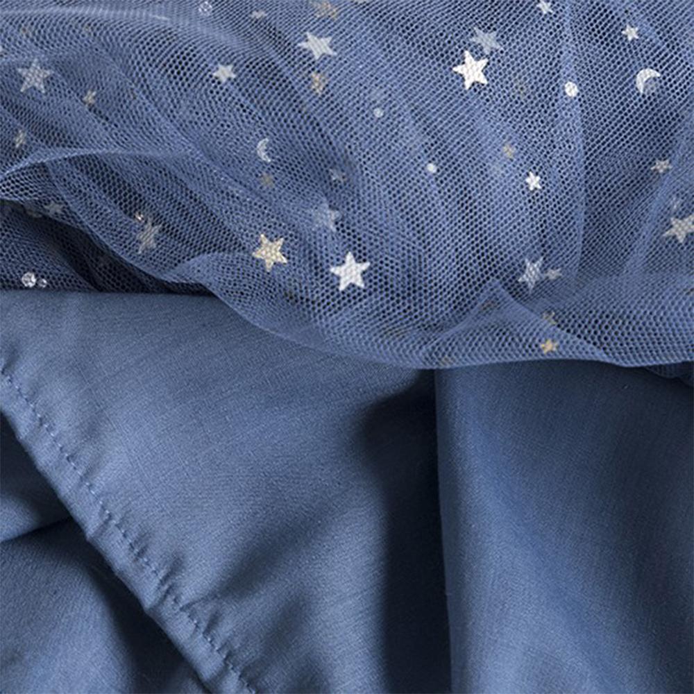 Летние сетчатые многослойные платья принцессы для девочек, элегантное праздничное платье-пачка с блестками и звездами для выпускного вечера, свадебное платье, детская одежда, подарок