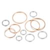 20-50pcs/lot 8-40mm Brass Closed Ring Earring Wires Hoops Pendant Connectors Rings For DIY Jewelry Making Supplies Accessories