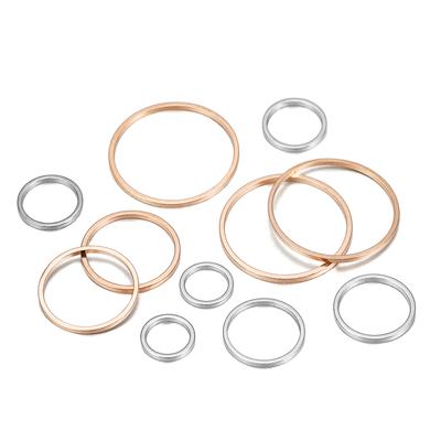 20-50 шт./лот 8-40 мм латунное закрытое кольцо, серьги, провода, обручи, подвесные соединители, кольца для DIY, принадлежности для изготовления ювелирных изделий, аксессуары