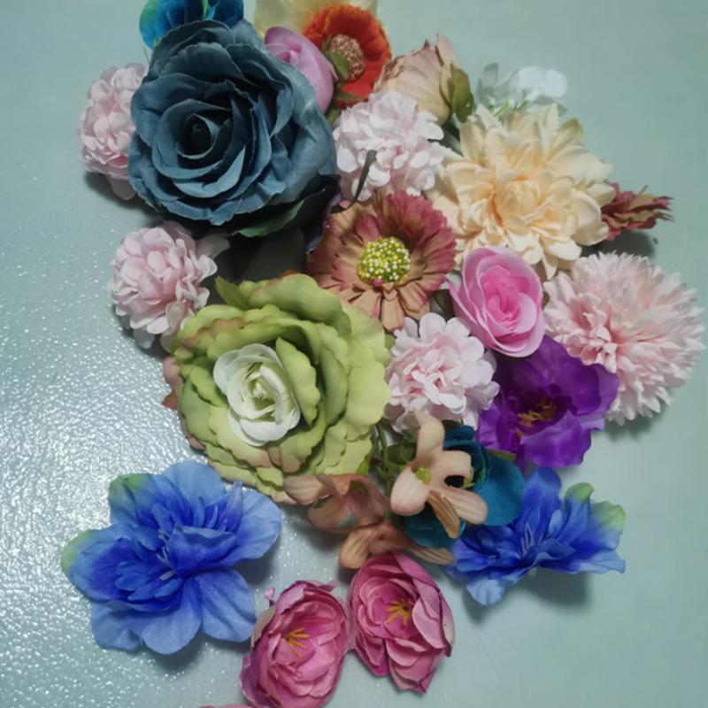 A Pack Of 20 Simulation Flowers Flower Scene Arrangement Levitation Flower Curtain Spring Ring Creation Photo