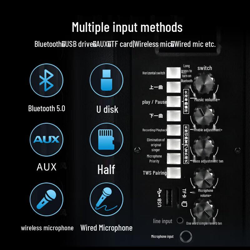 Edifier PP208 8-inch Portable Bluetooth Trolley Speaker