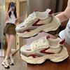 Женские кроссовки Cross Lace Up Fashion Толстые туфли на платформе Удобная женская повседневная обувь Плоские туфли Tenis Feminino Кроссовки D444