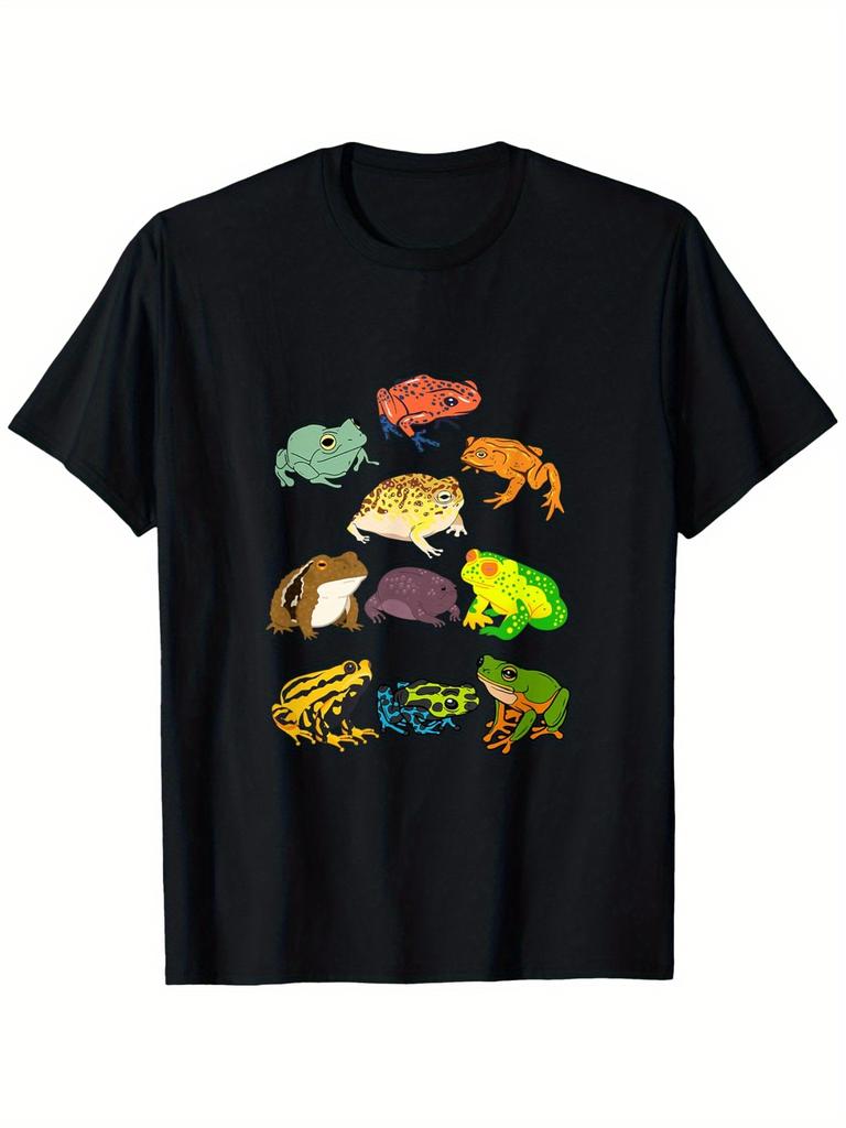 Frogs Toads Rain Desert Tree T-Shirtloose Style New Unisex Short-Sleeved T-Shirt, Casual And Comfortable, 100% Cotton, S-XXXL