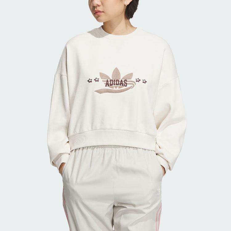 adidas Женский свитшот Originals Trefoil Розовый Белый IN1054