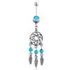 European And American Style Dream Chaser Turquoise Navel Ring Navel Nail