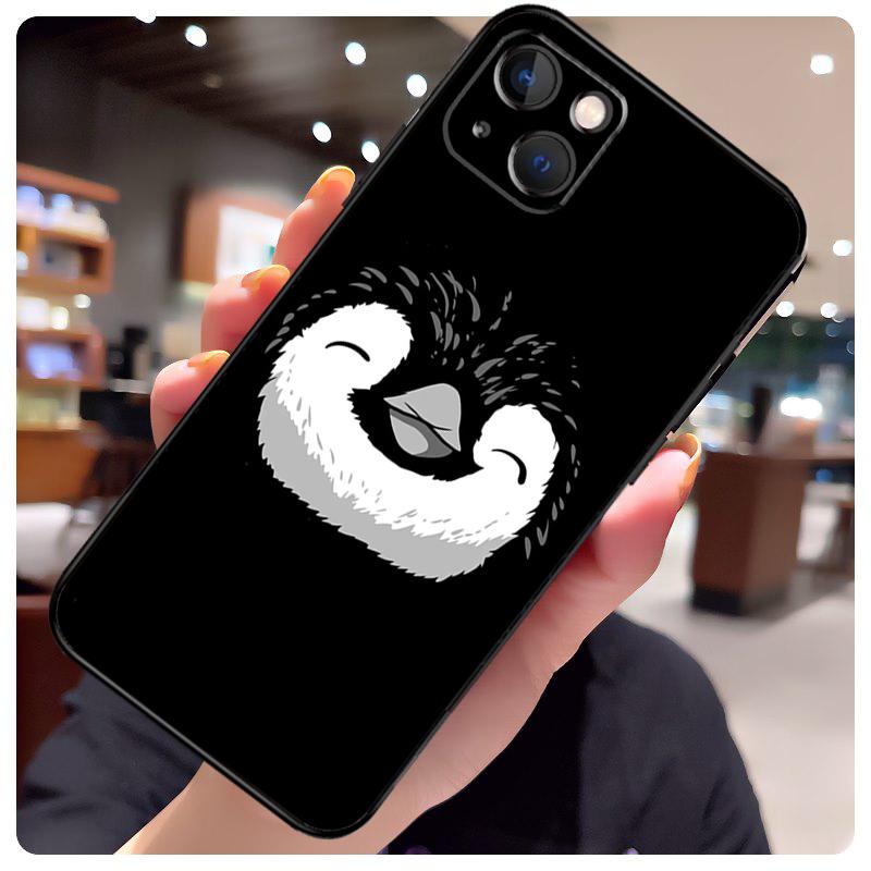 Милый Милый Чехол-Пингвин для iPhone 16 Pro Max 14 13 12 11 15 17 Pro Max mini 15 16 Plus 16e 17 Air Чехол для Телефона