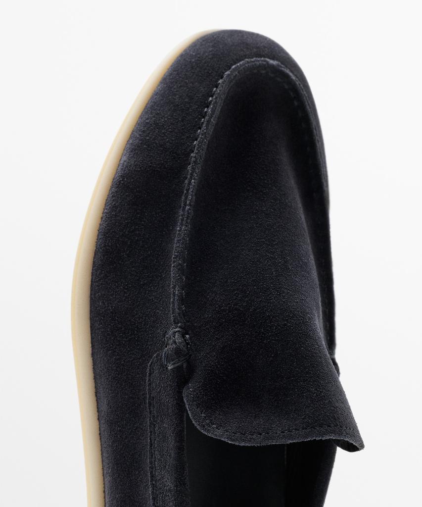 Massimo Dutti Soft Split Suede Leather Loafers