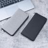 Men Long Wallet Large Capacity Multiple Card Slots Canvas Zippered Purse Business Handbag Card Holder Wallet Coin Bag
