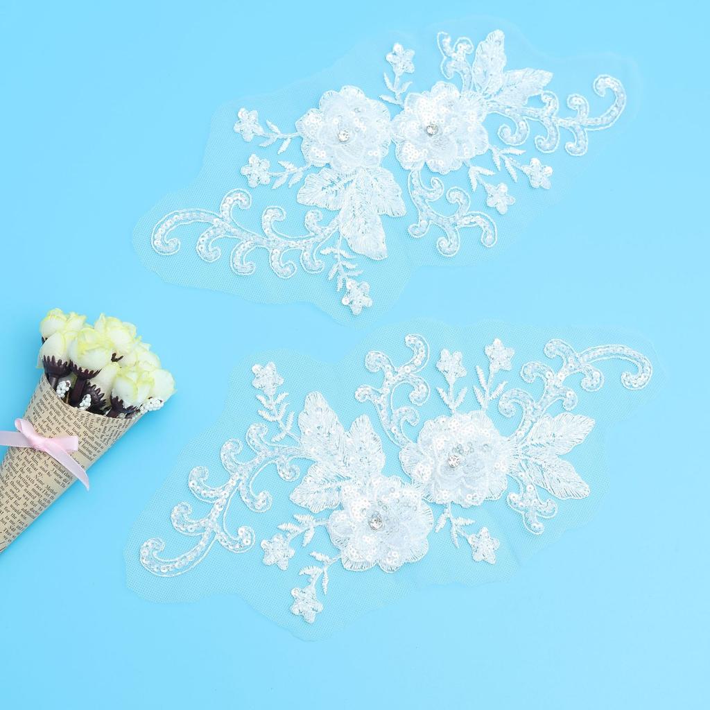 Bead Embroidery Bead Lace Mesh Diy Accessories Lace To Flower Cloth Sticker Wedding Dress Women'S Performance Clothes