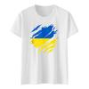 Модные женские футболки с принтом флага Украины, с коротким рукавом, смешные топы, футболки с графикой, унисекс футболки, одежда для женщин и мужчин
