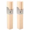 2pcs Beige Plastic Bottle Cutter Wooden Rope Making Tool Creative Hand Cutting Machine