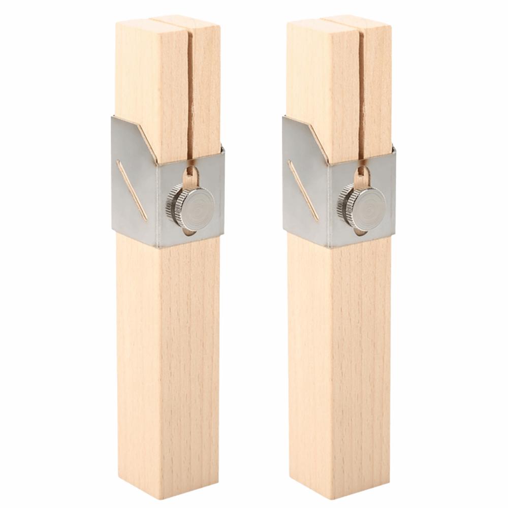 2pcs Beige Plastic Bottle Cutter Wooden Rope Making Tool Creative Hand Cutting Machine