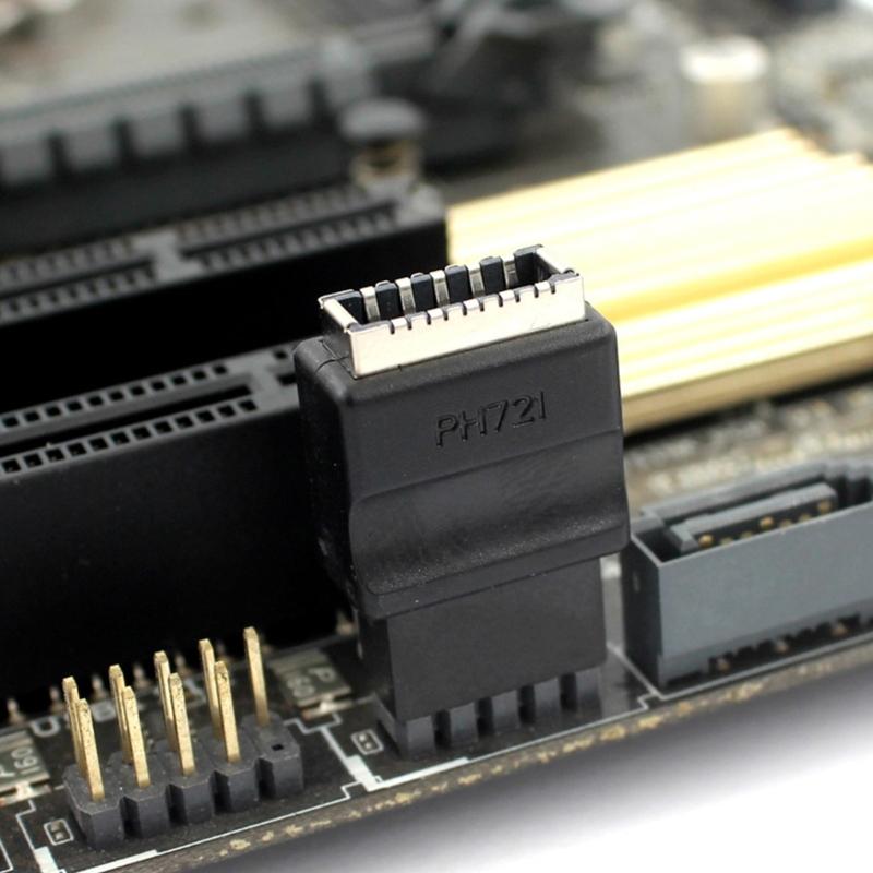 USB 2.0 9-контактный на Type Header Адаптер Разъемы передней панели Материнская плата USB 9-контактный на Type для настольной материнской платы