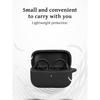 for Soundcore C50i Earbuds Case Protective, Soft Silicone Shock-Absorbing Design, Includes Keychain and Lanyard, Does Not Affect Charging, Black