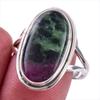 Ruby In Zoisite Handmade Lab-Created 925 Sterling Silver Jewelry Ring S.9 O9y28