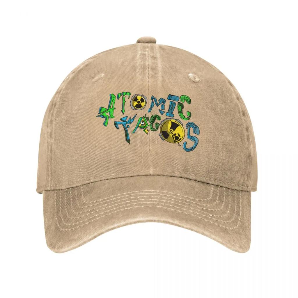 Atomic tacos logo cdreynoldsart Baseball Cap designer cap foam party Hat fishing caps Unisex Rave Hats Unisex Womens