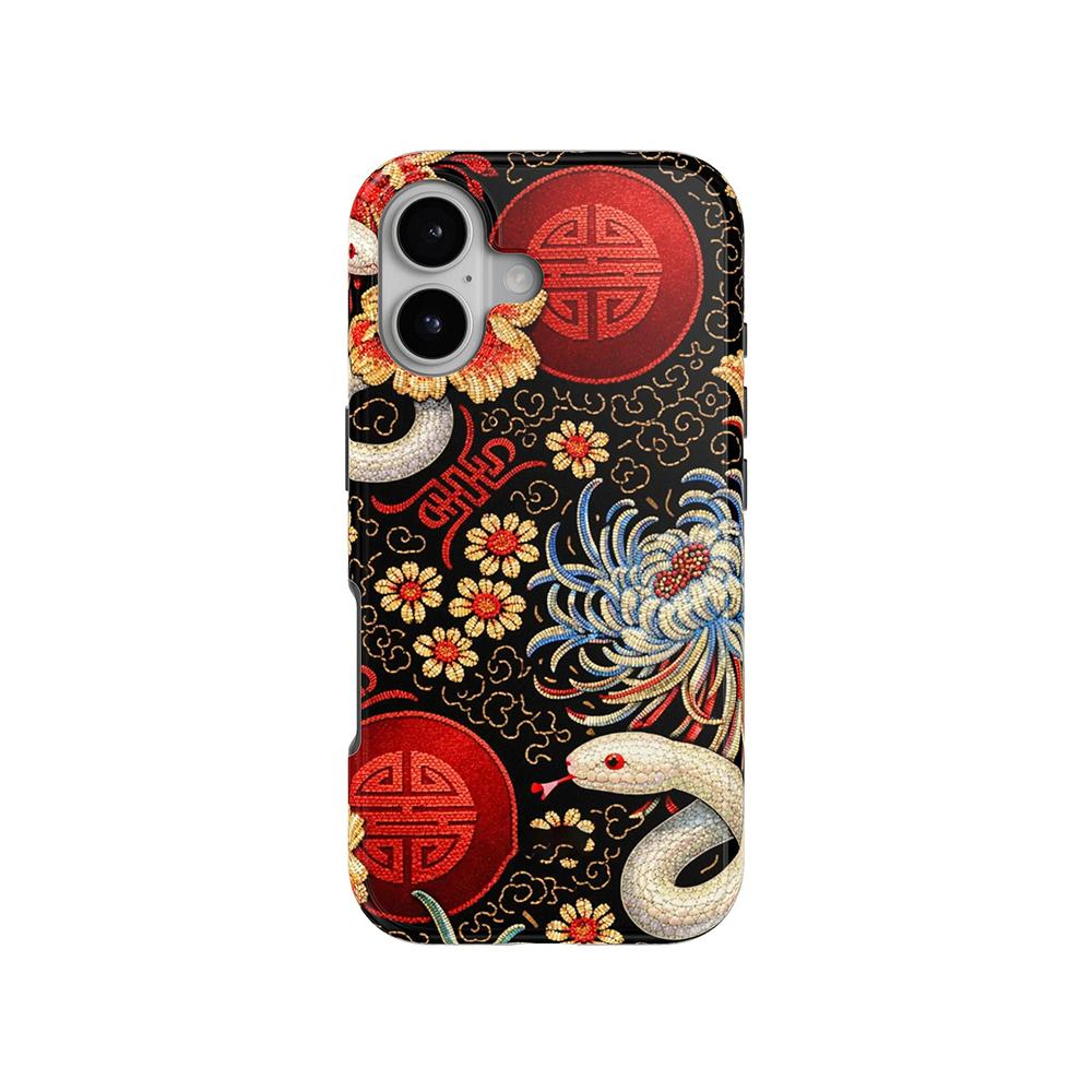 Роскошный чехол Clmj Crimson Mei Nakea для iPhone 17 16 15 14 13 12 11 X XS XR Air Pro Max Plus Двухслойная задняя крышка