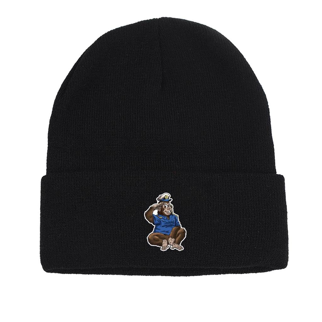 Sailor Gorilla Зимняя вязаная шапка Beanie, Animal Woman Cap Cuff Зимняя повседневная Gorro вязаная шапка Beanie