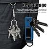 Зажим для хранения ключей Компактный дизайн Металлическая конструкция Уличный портативный органайзер для хранения ключей Совместим с различными типами ключей