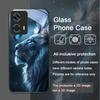 Роскошный чехол из закаленного стекла с рисунком льва для Motorola Moto Edge 50 Fusion 40 Neo 30 Pro G85 G84 G75 G55 G54 Задние крышки