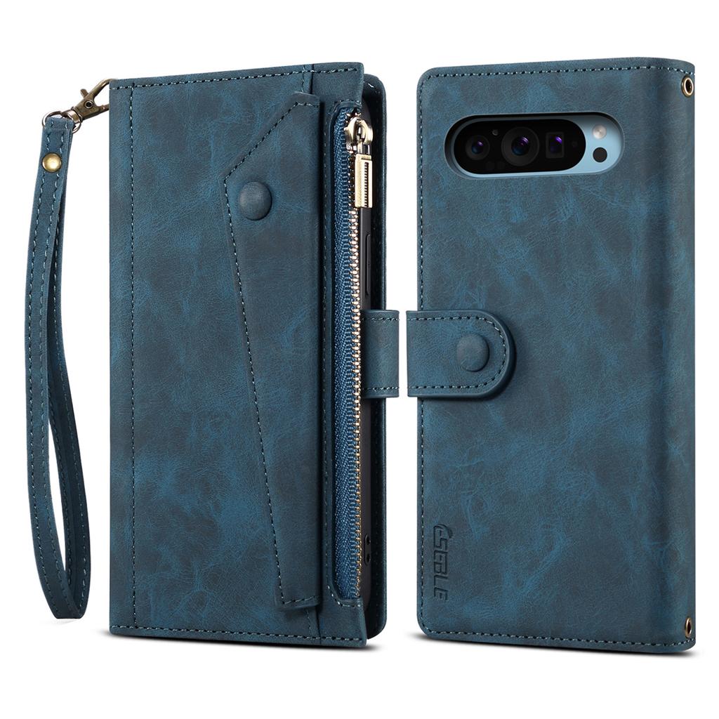 ESEBLE Star Series For Google Pixel 9/Pixel 9 Pro Case Zipper Wallet Leather Stand Phone Cover