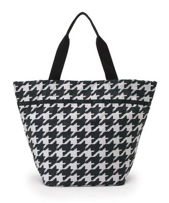 Официальная сумка-тоут MARKET Houndstooth [LeSportsac] TOTE/1541 Женская черная/бежевая