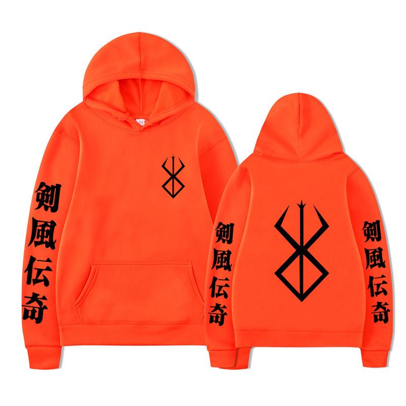 Японская Анимация Берсерк Толстовки Мужская Мода С Длинным Рукавом Свитшоты Женские Повседневные Уличная Одежда Харадзюку Пуловеры Судадерас