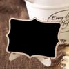10pcs Wooden Mini Chalkboard Signs Creative Small Chalk Board Message Blackboards Food Sign