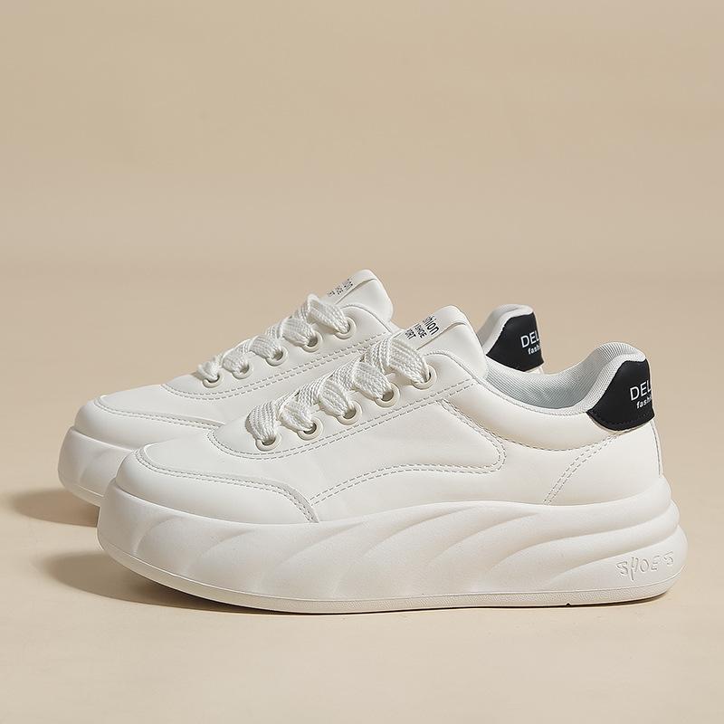 Little White Shoes Schoolgirl Women'S Shoes Casual Board Shoes Versatile Trendy Single Shoes Sports Shoes