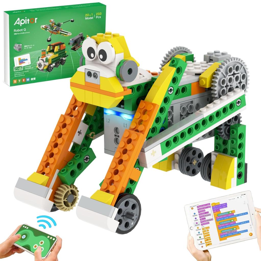Apitor Robot Q STEM Coding Robot for Kids Ages 6+ 20 In 1 Robot Toy Kit