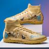New High-top Football Shoes with Long Broken Nails Amazon Men's and Women's Football Shoes Grass Student Training Shoes