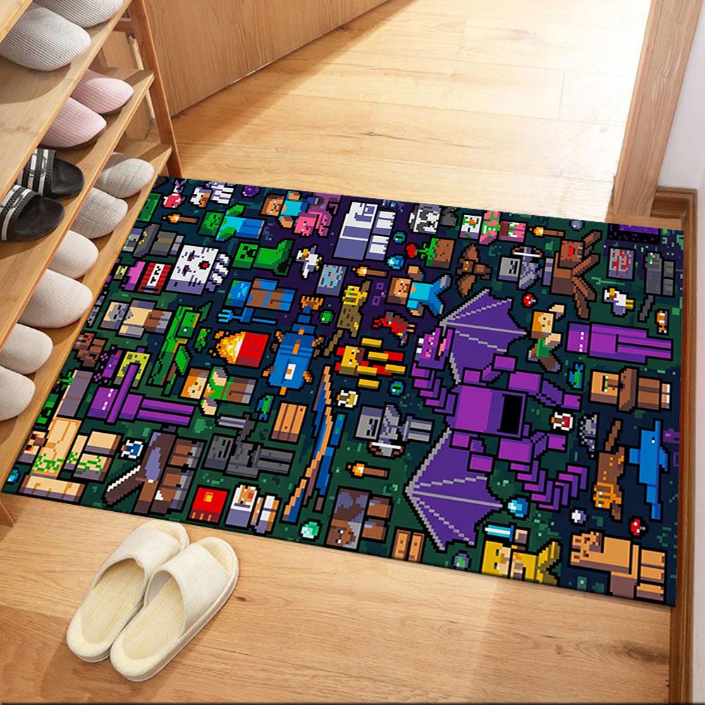 Minecraft 306 Floor Rug Office Rug Suitable for Decorate room Outdoor Dormitory Entryway Antislip Carpet Office home decor