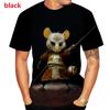 Men Fashion Print Rat T-shirts 3D Animal Harajuku Street Style Short Sleeve Unisex Cool T Shirt