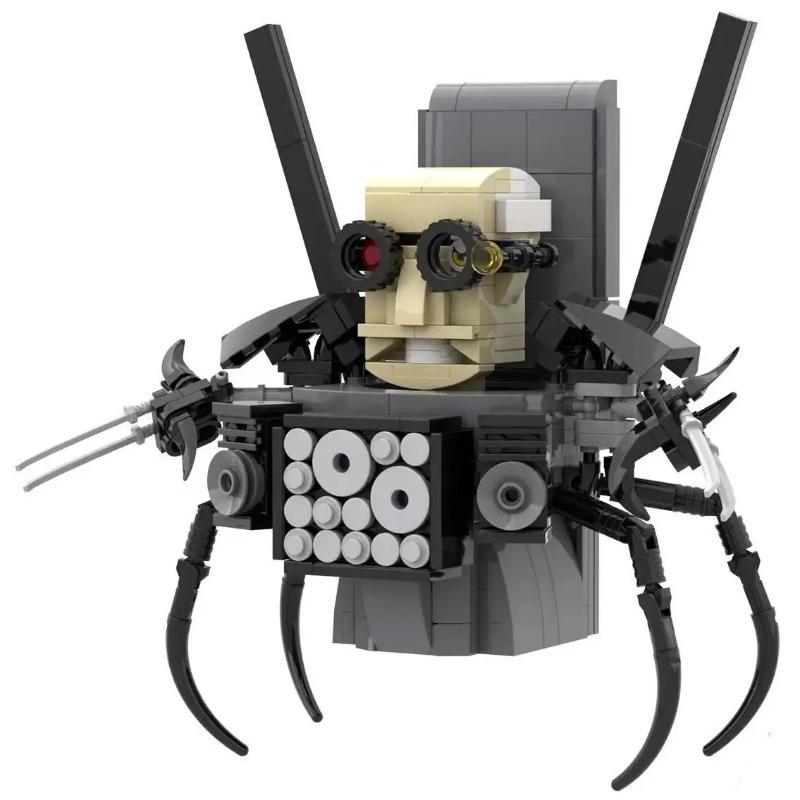 MOC Skibidi Туалет Человек Строительные Блоки Игрушки Титан Часы Человек Женский ТВ Личность Модель Наборы Украшений Игрушка «сделай сам» Для Детей Подарок