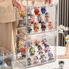1pc Three Layer Acrylic Display Rack Transparent Ladder Handmade Anime Car Model Blind Box Storage Box Jewelry Sorting Box