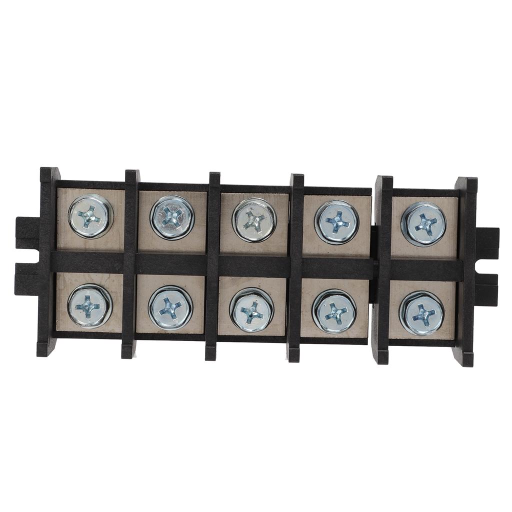 5Pcs Barrier Terminal Strip Block High Toughness Good Electrical Conductivity Simple Operation Rail Base Screw Connector