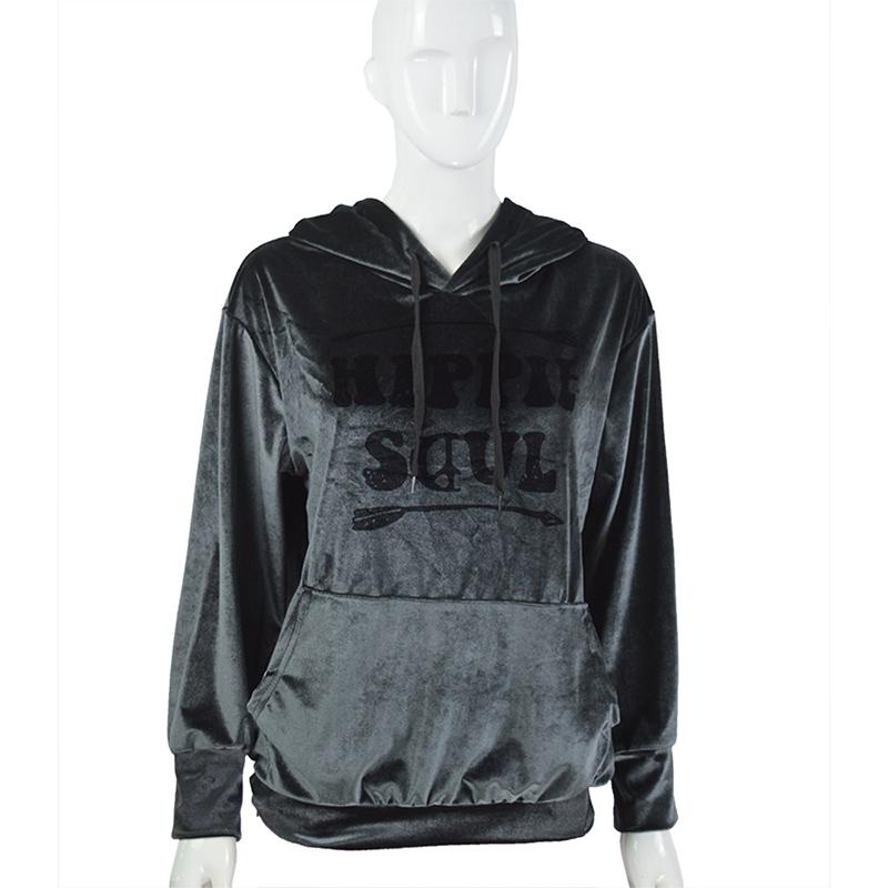 Женская флисовая толстовка, повседневный пуловер, топ с капюшоном