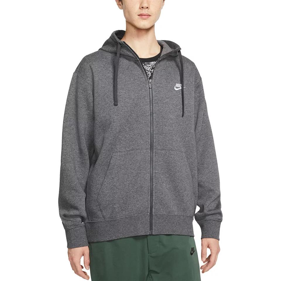 Nike Клубная толстовка мужская угольно-серая 804389-071
