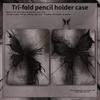 New High Quality Dark Butterfly Pattern Tri-fold Style TPU Tablet Case for iPad Air5 Air4 10.9 Mini6 8.3 Mini4/5 7.9 with Pencil Holder