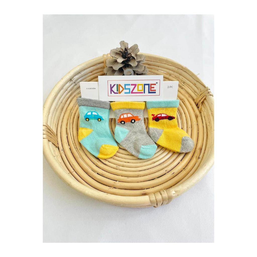 Носки для новорожденных, 3 упаковки, 100% хлопок, носки для новорожденных