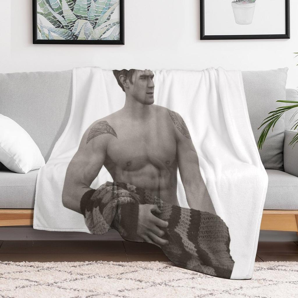 KJ Apa Throw Blanket Easy Care Comfortable Blanket for Couch