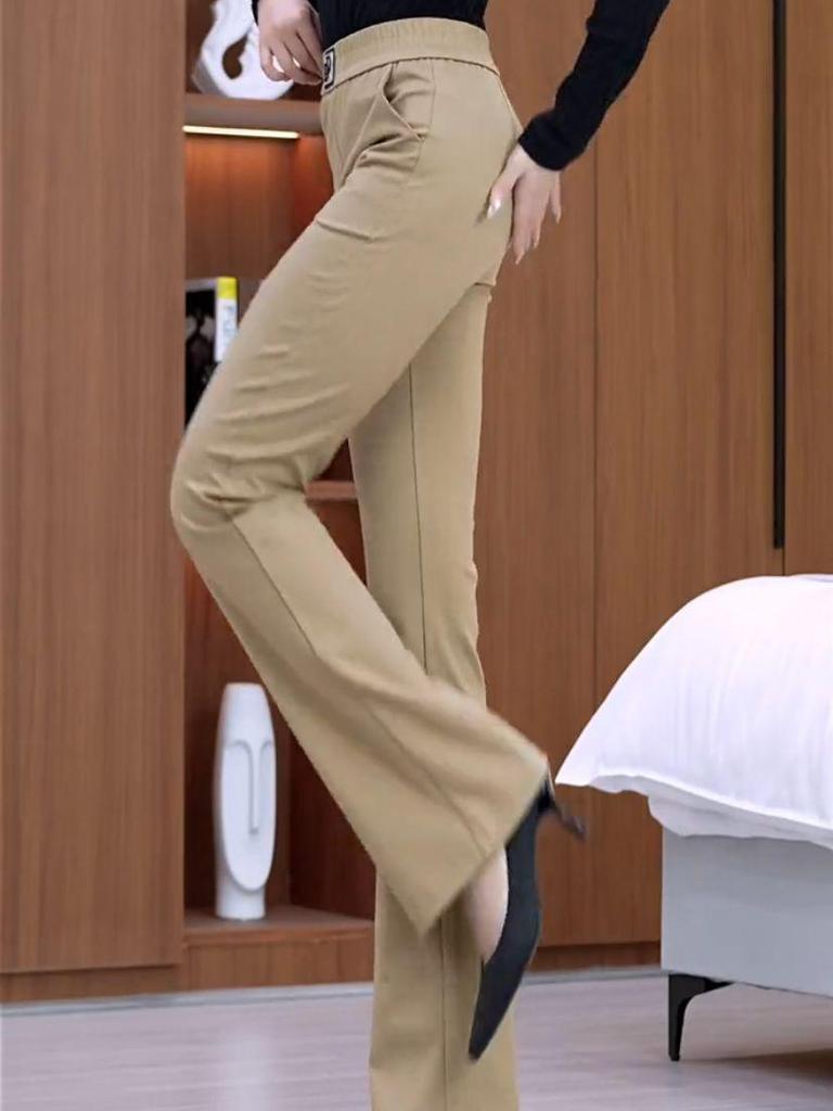 Женские утолщенные эластичные брюки Весна/Лето 2025: Свободные, Приталенные, Прямые и Широкие модели